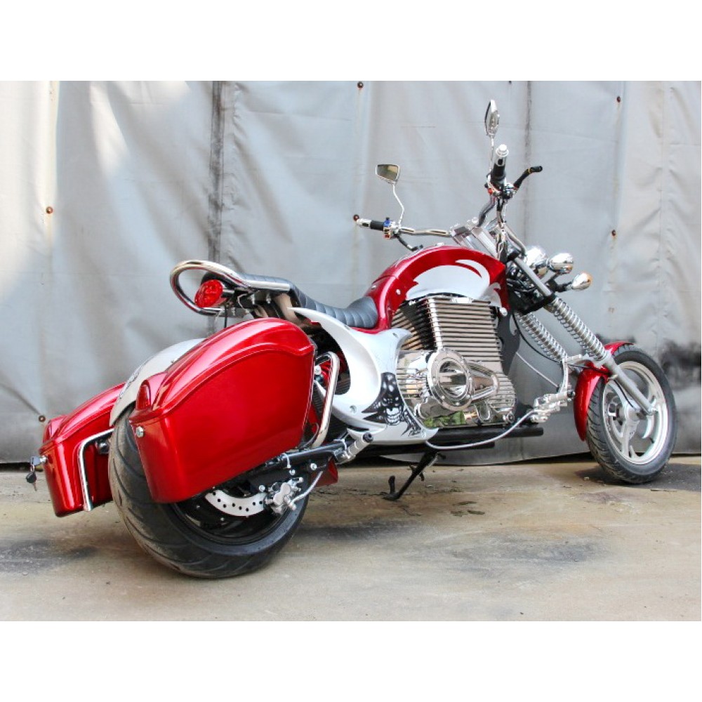 Электромотоцикл GreenCamel Chopper C200, 72V 3000W R15 Красный 3